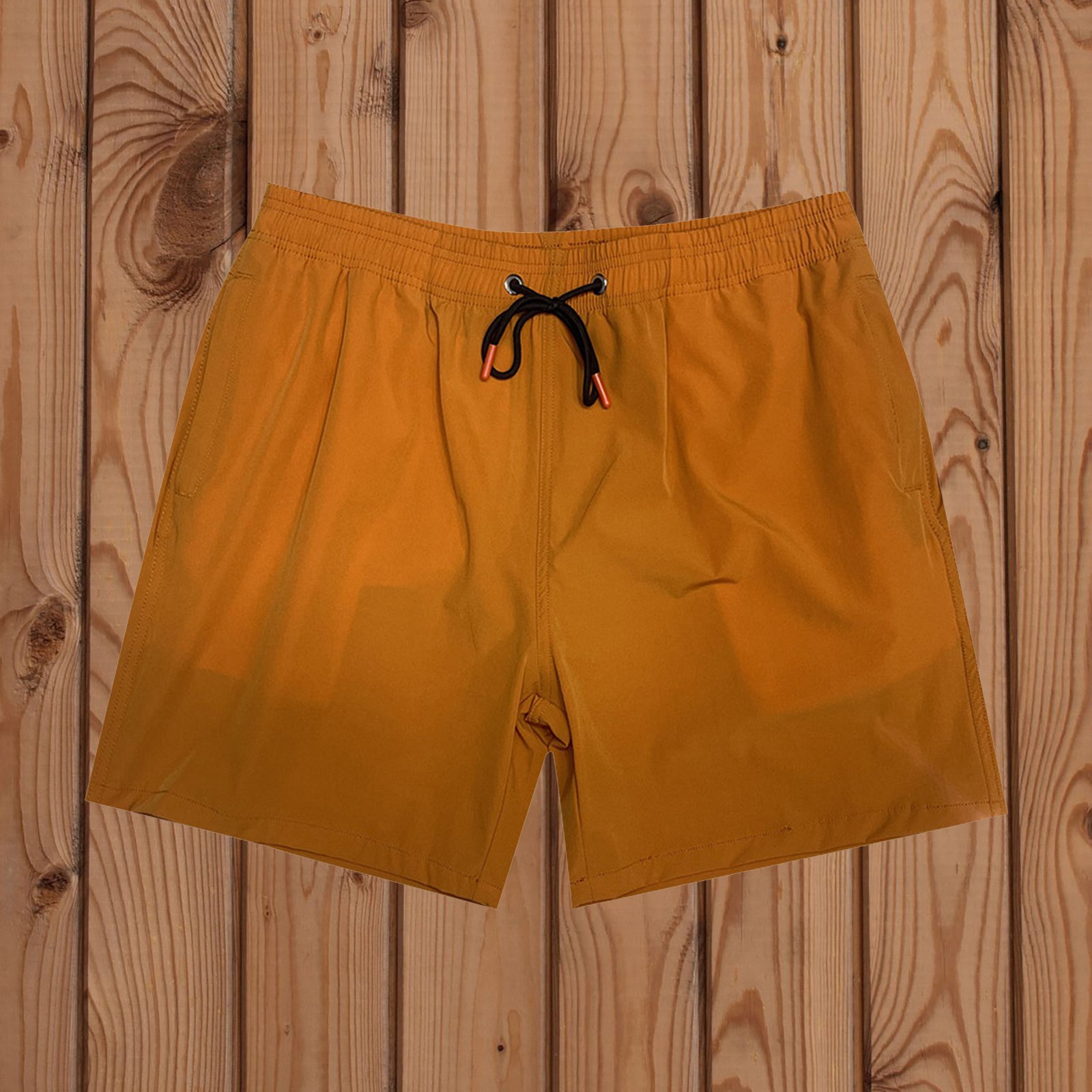 thumbnail image 2 of Pantalones de playa de nylon elástico en 4 direcciones para hombre - Pantalones cortos de baño holgados de talla grande con bolsillos - Cintura elástica transpirable para resorts costeros, 2 of 7